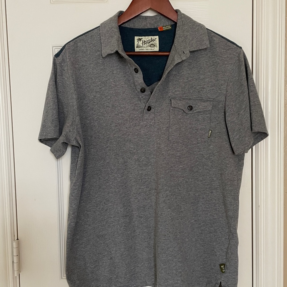 Howler Brothers Charcoal Polo Shirt